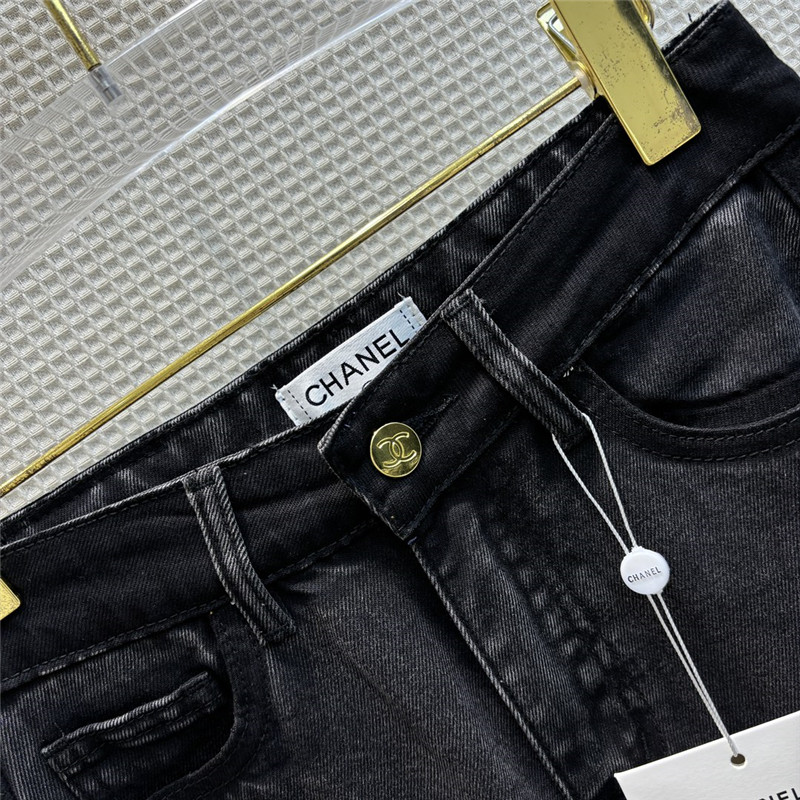 Ch**el vintage graphite gray bootcut jeans