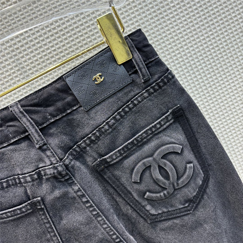 Ch**el vintage graphite gray bootcut jeans