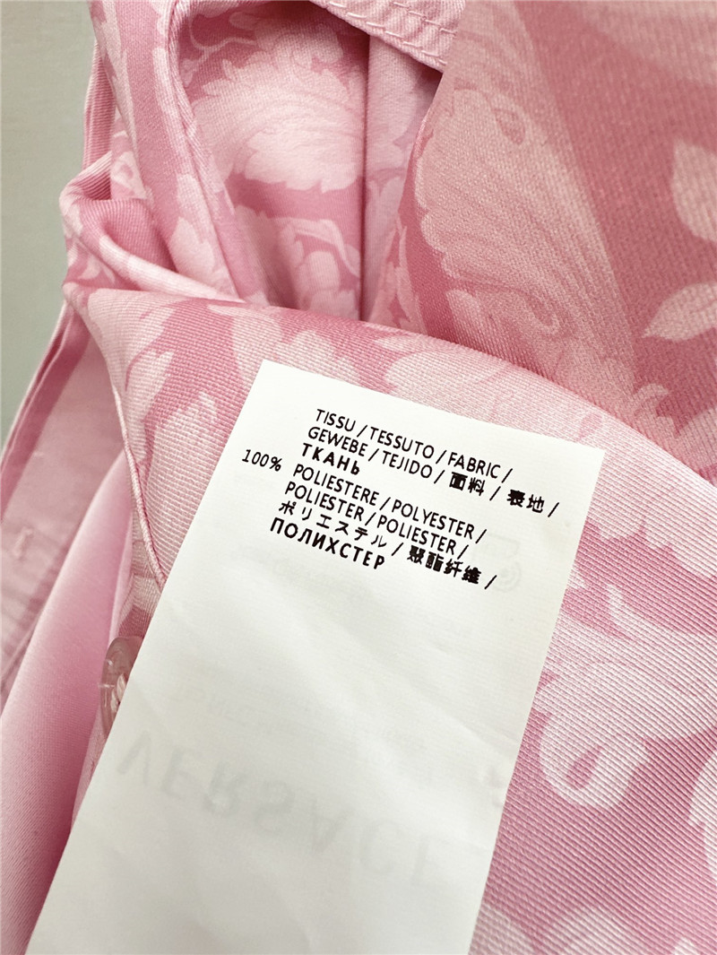 Versace color positioned printed twill dress