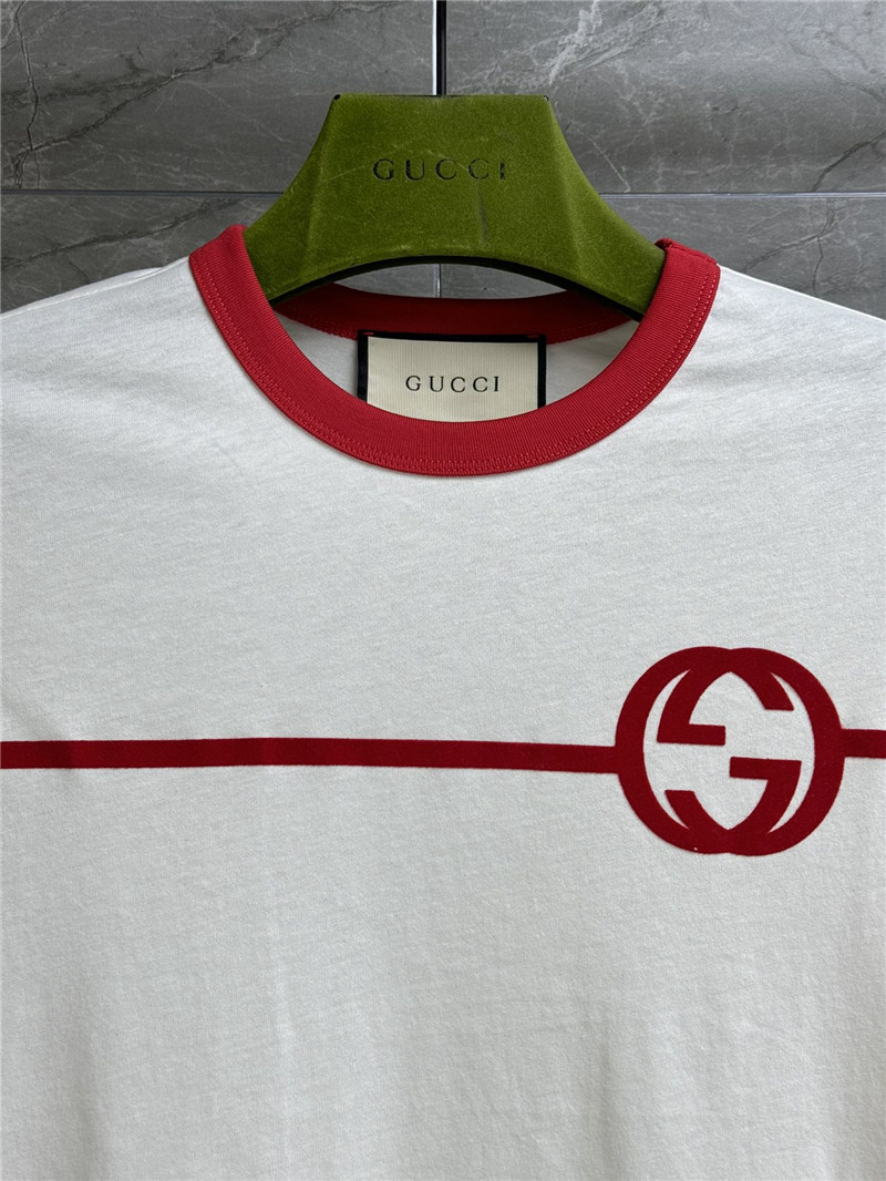 Gucci contrast flocked T-shirt
