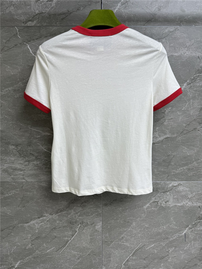 Gucci contrast flocked T-shirt