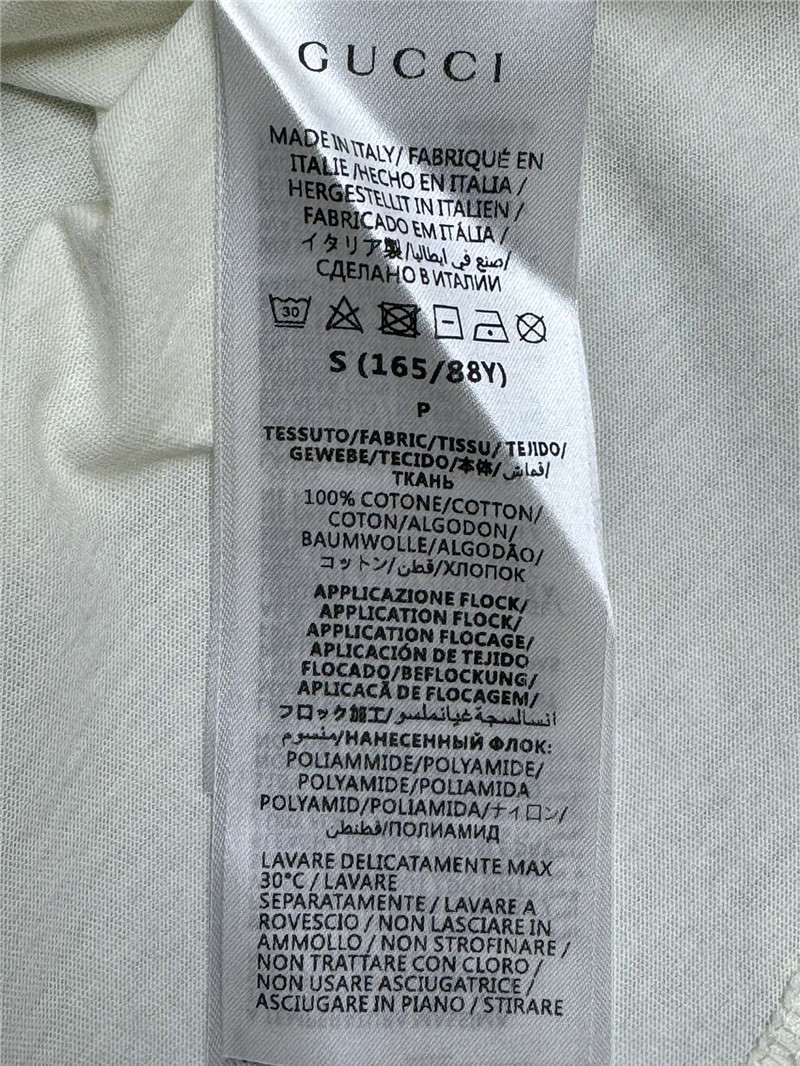 Gucci contrast flocked T-shirt