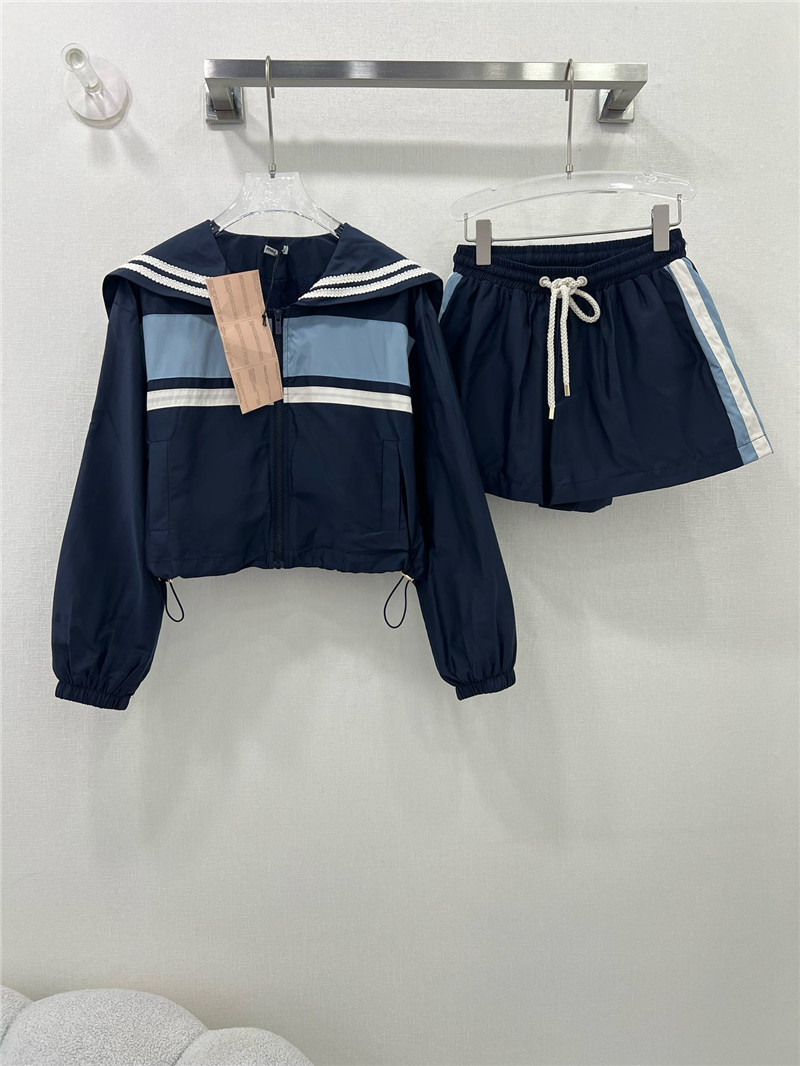 M1um1u new spring and summer navy suit