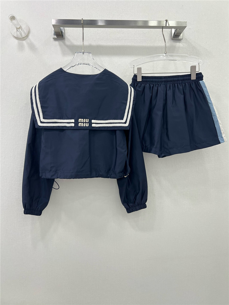 M1um1u new spring and summer navy suit