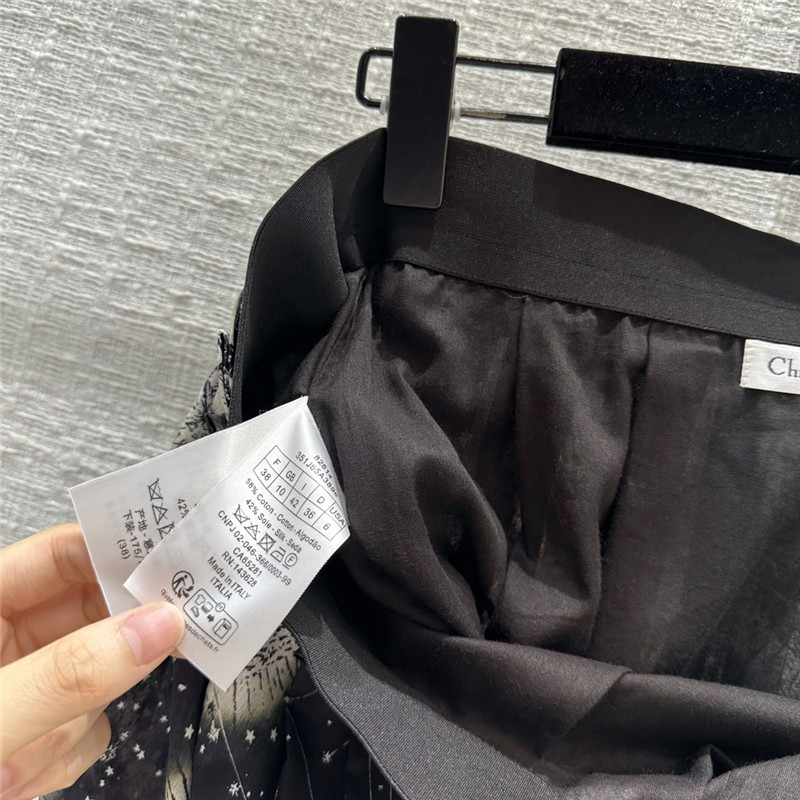 D10r constellation cosmic print long skirt