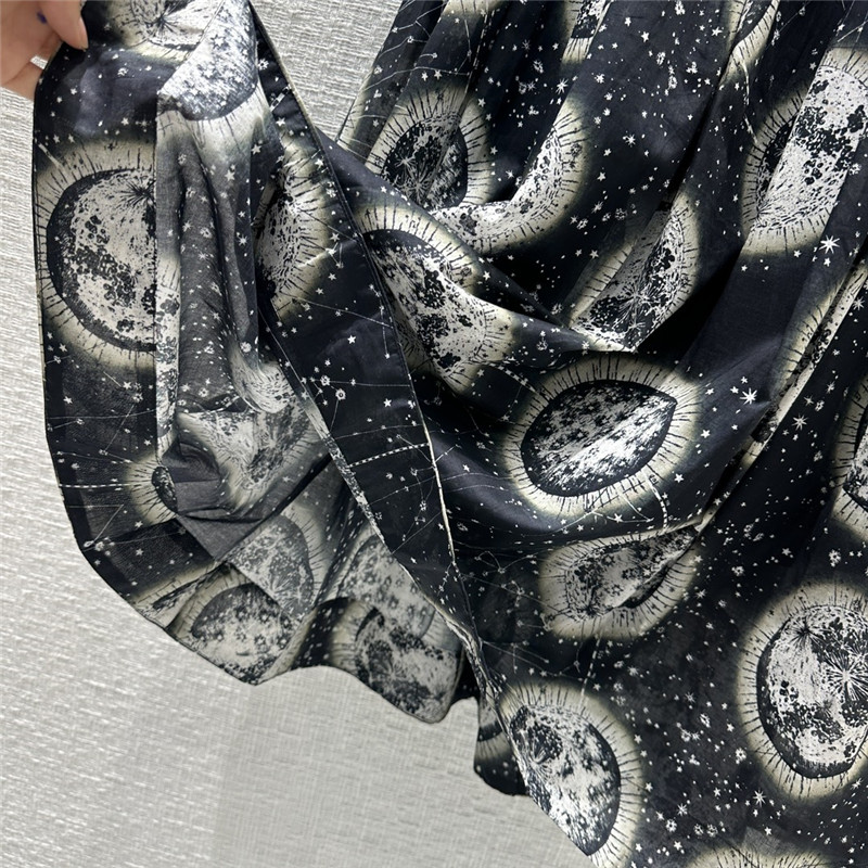 D10r constellation cosmic print long skirt
