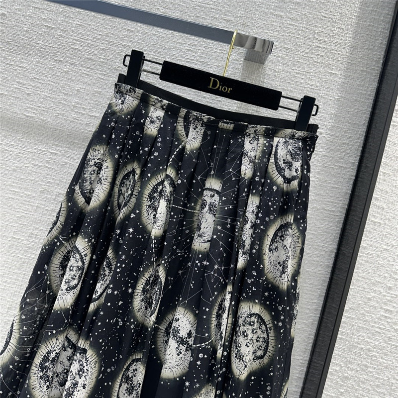 D10r constellation cosmic print long skirt
