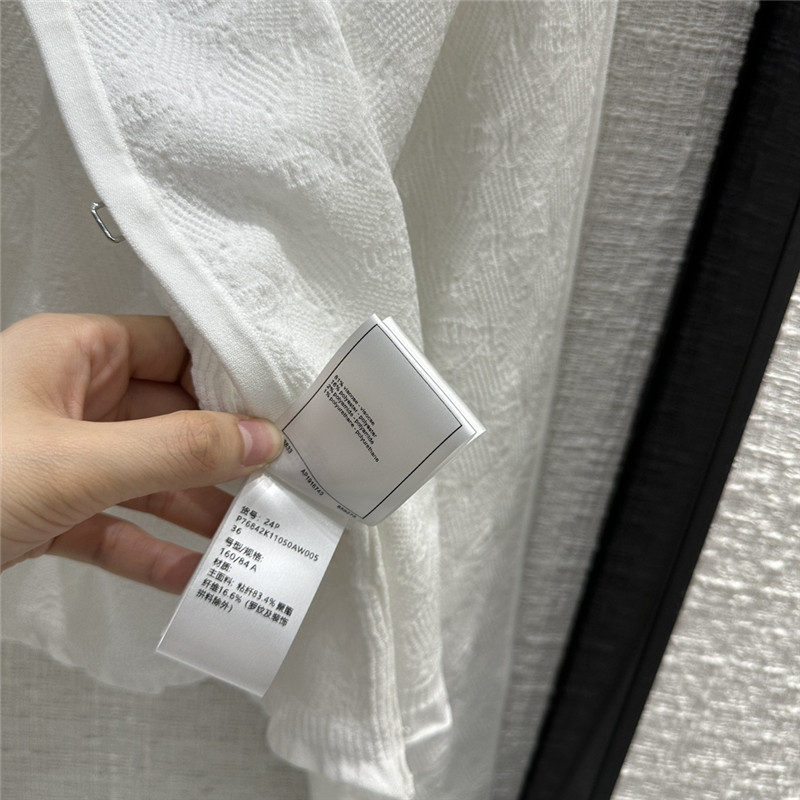 Ch**el logo jacquard thin knitted cardigan