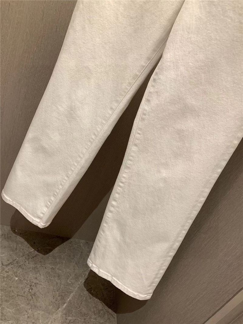 M1um1u pocket embroidered lettering jeans