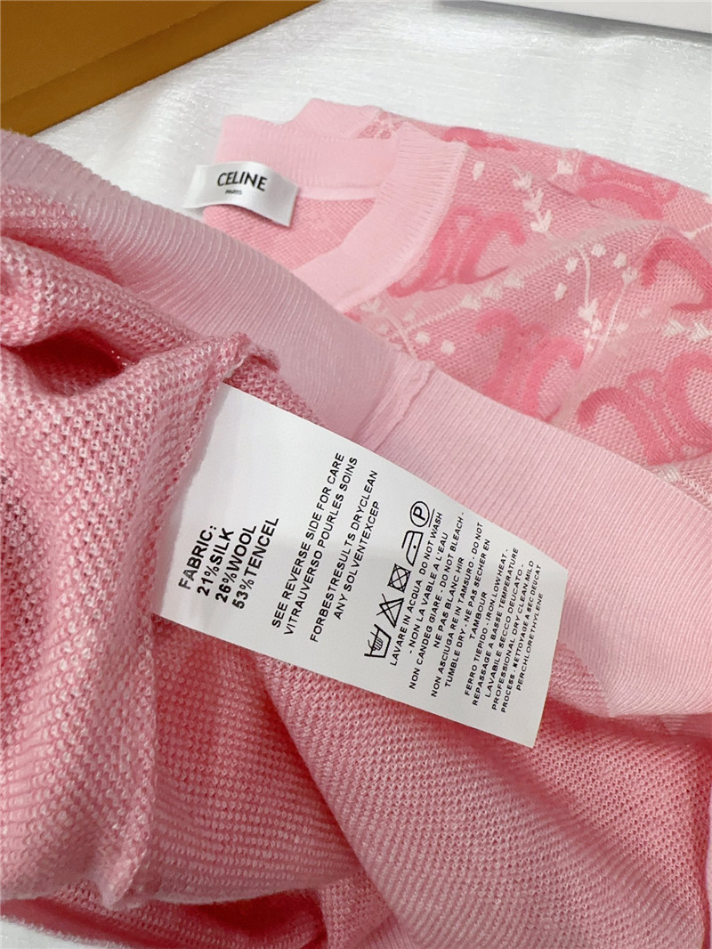 Ce1i*e round neck short sleeve knitted top