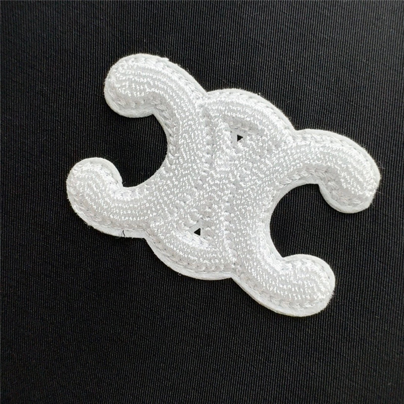 Ce1i*e logo embroidered stand collar jacket