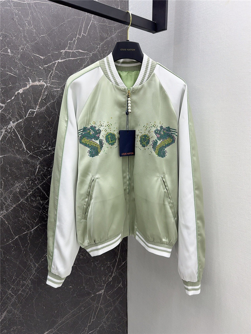 louis vuitton LV stand collar flight jacket