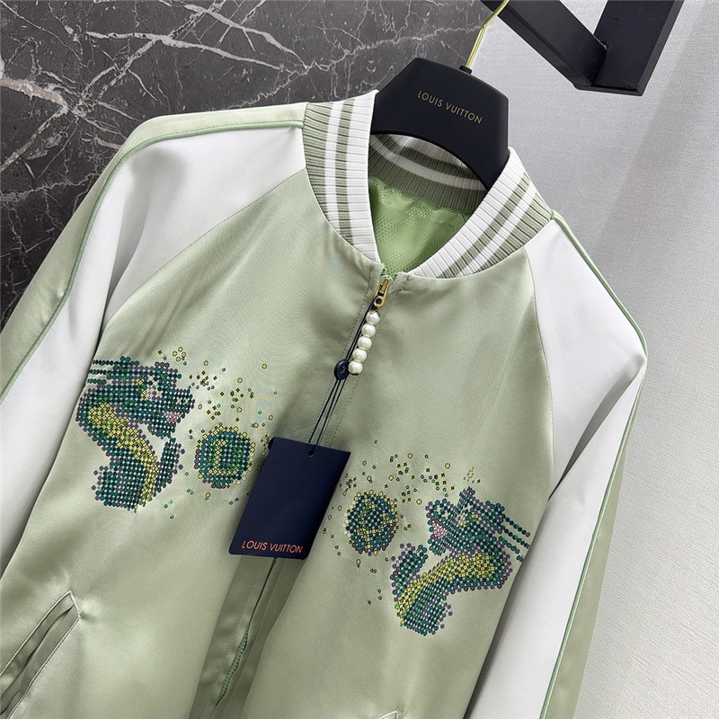 louis vuitton LV stand collar flight jacket