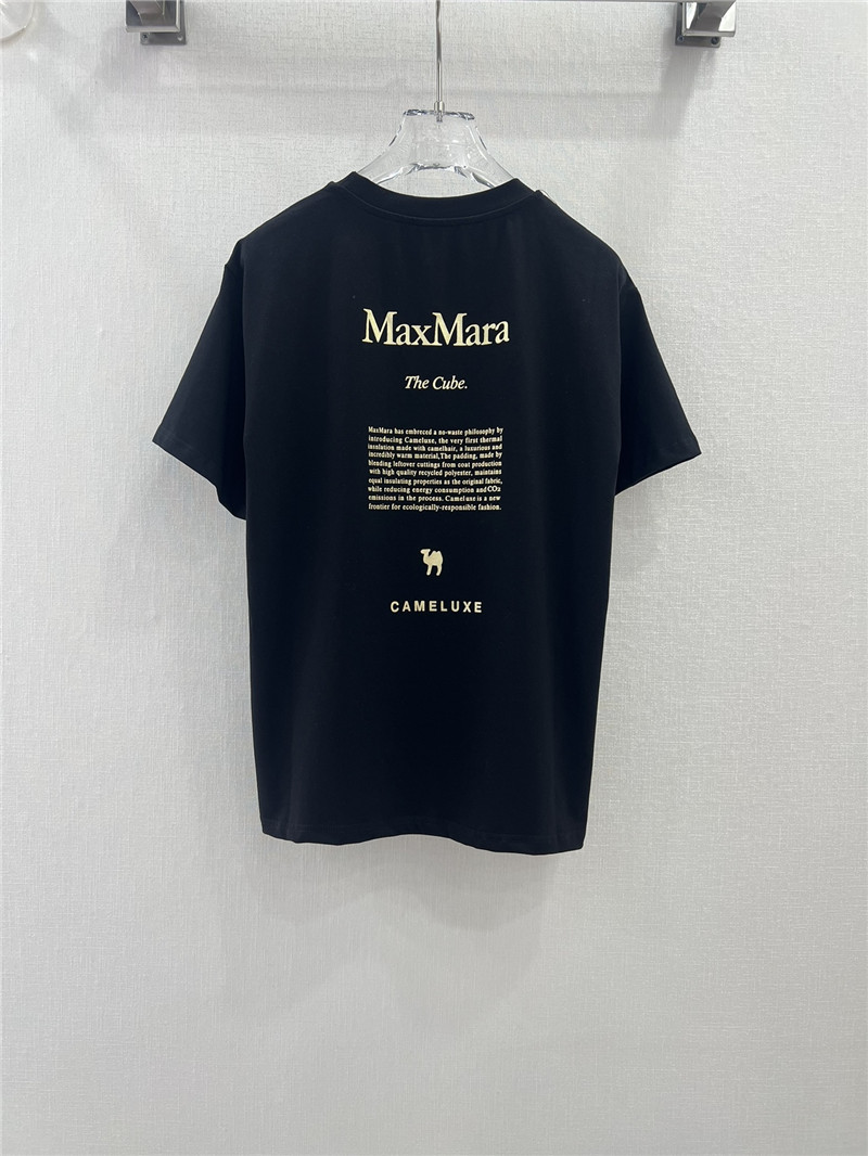 Vanitoo gold lettering printed front and back T-shirt