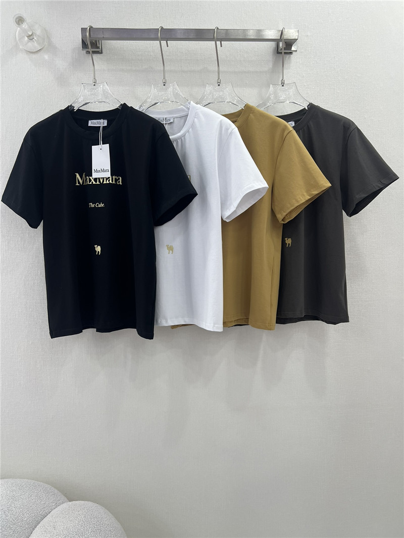 Vanitoo gold lettering printed front and back T-shirt