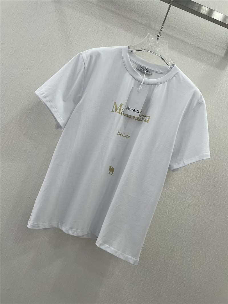 Vanitoo gold lettering printed front and back T-shirt