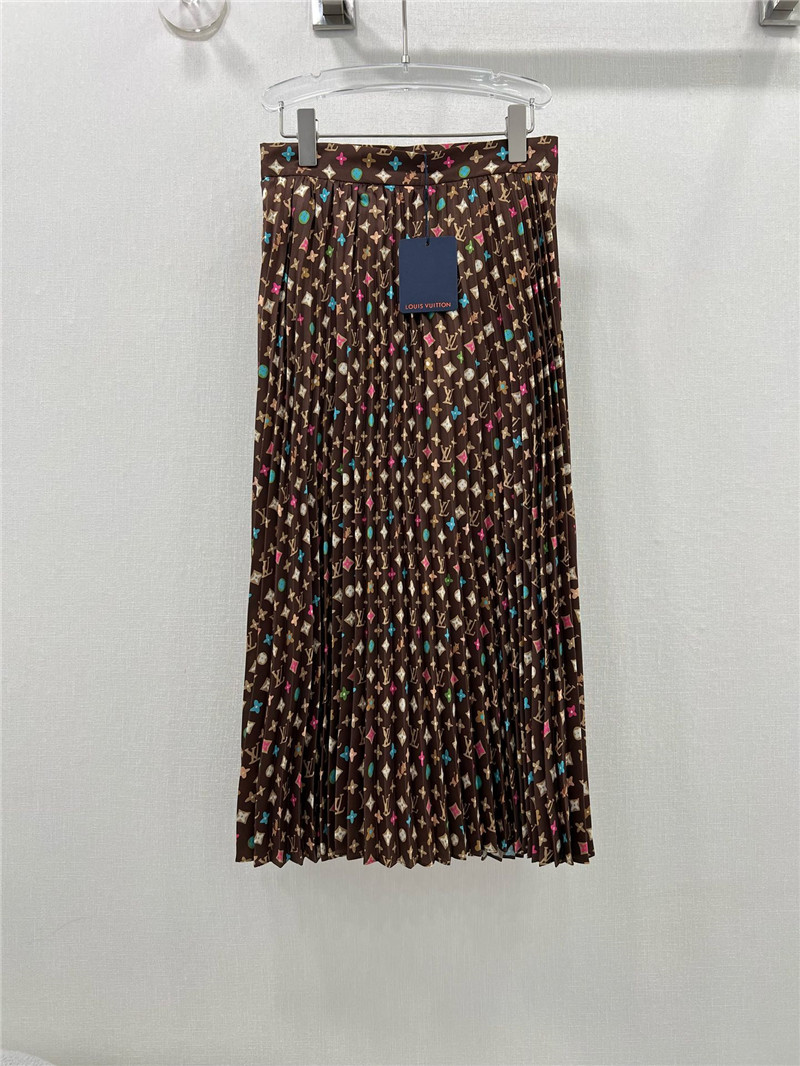 l0vis Vvtt0n lv presbyopic pattern pleated wide skirt