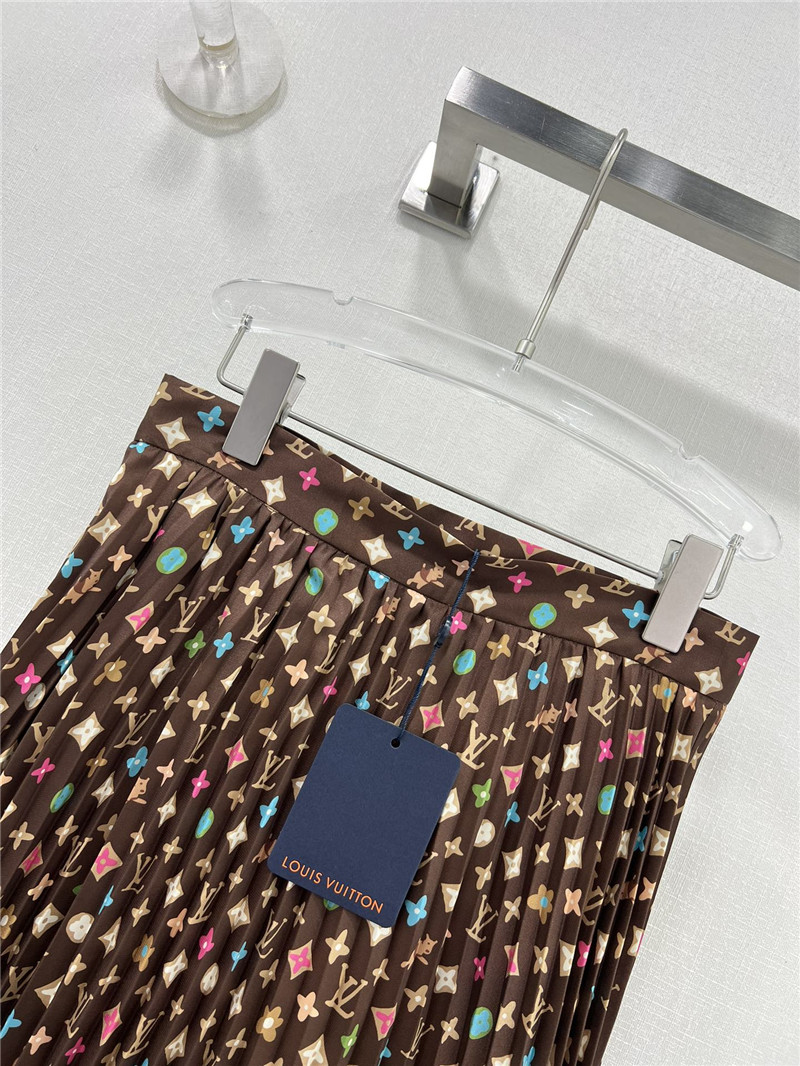 l0vis Vvtt0n lv presbyopic pattern pleated wide skirt