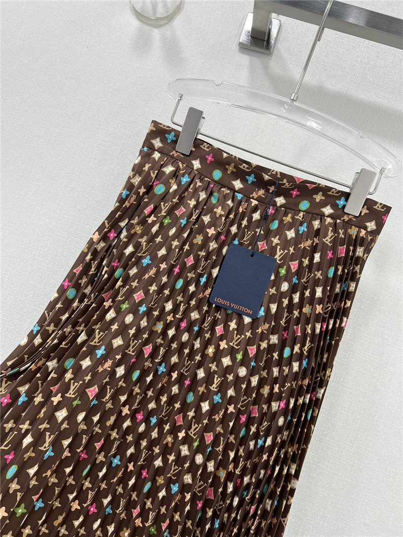 l0vis Vvtt0n lv presbyopic pattern pleated wide skirt