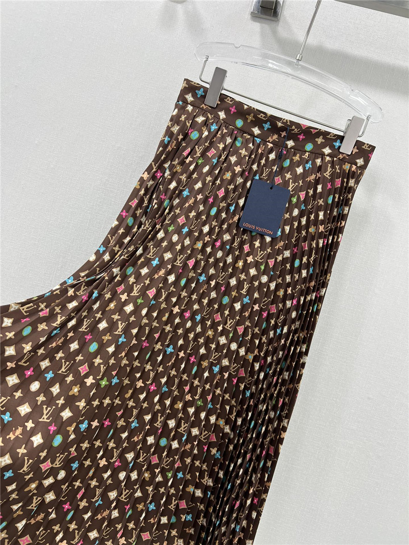 l0vis Vvtt0n lv presbyopic pattern pleated wide skirt