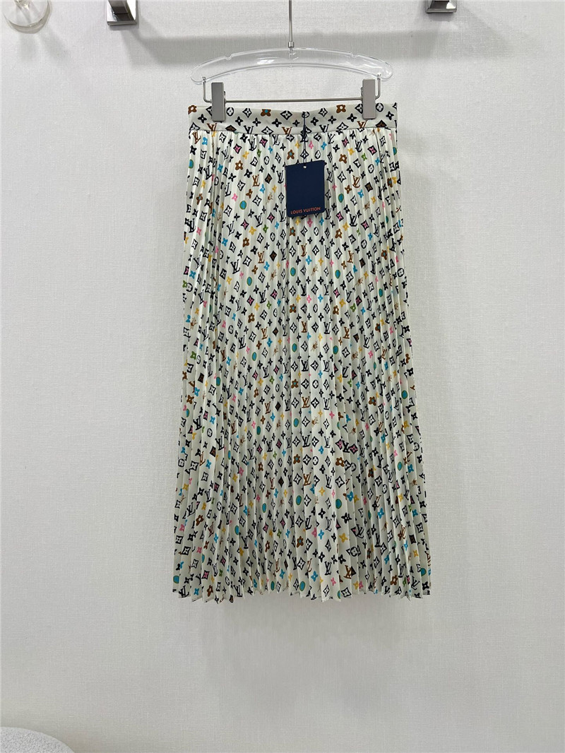 l0vis Vvtt0n lv presbyopic pattern pleated wide skirt