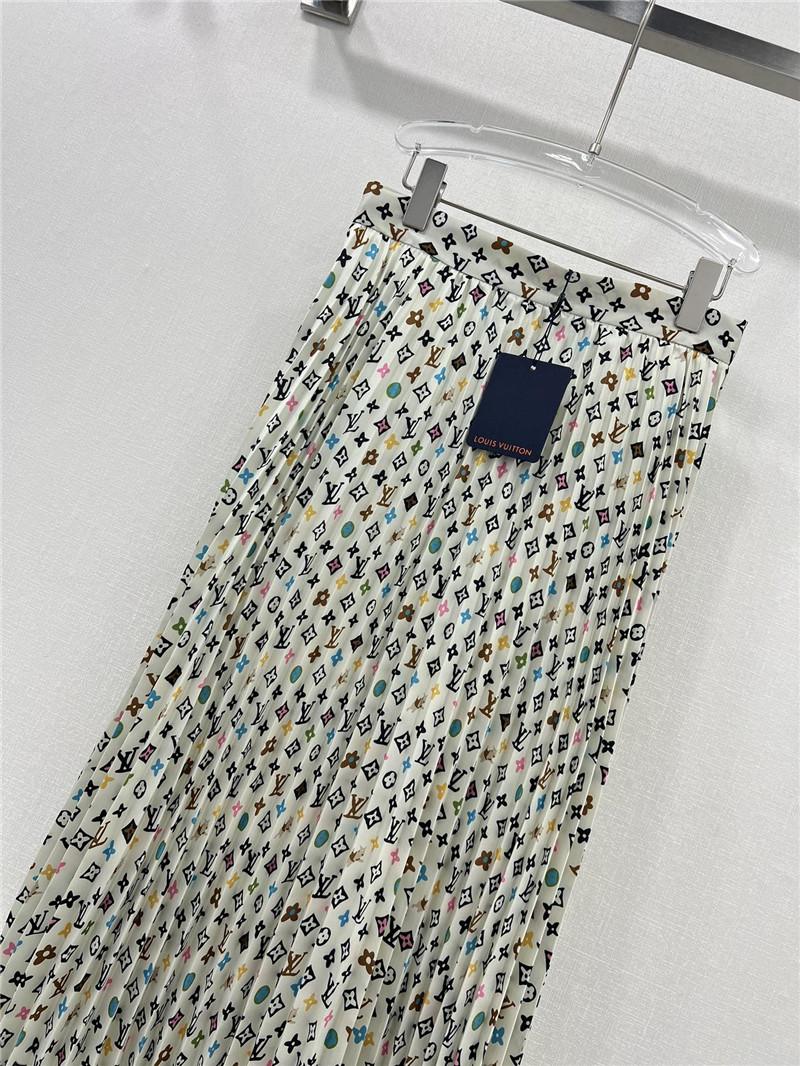 l0vis Vvtt0n lv presbyopic pattern pleated wide skirt