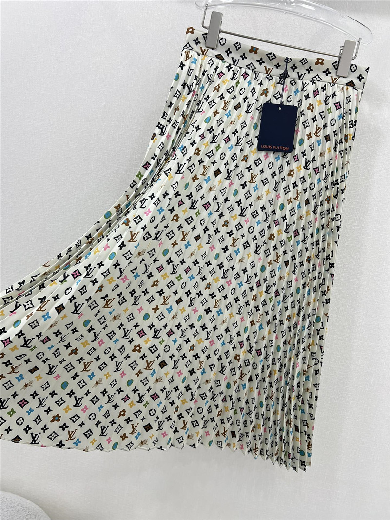 l0vis Vvtt0n lv presbyopic pattern pleated wide skirt