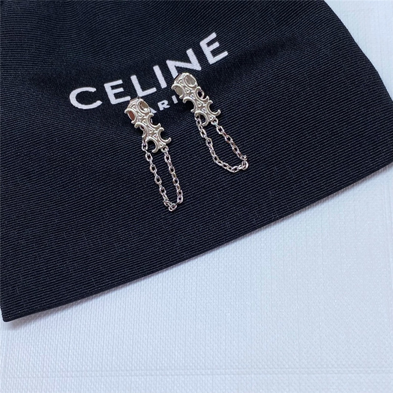 Ce1i*e arc de triomphe chain tassel earrings