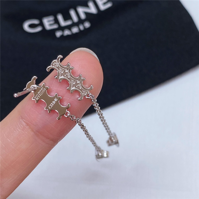 Ce1i*e arc de triomphe chain tassel earrings