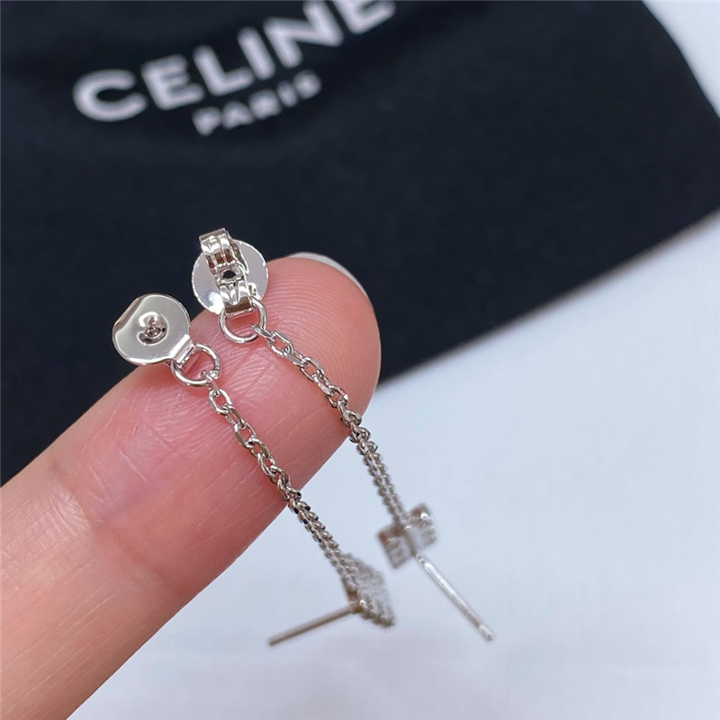 Ce1i*e arc de triomphe chain tassel earrings