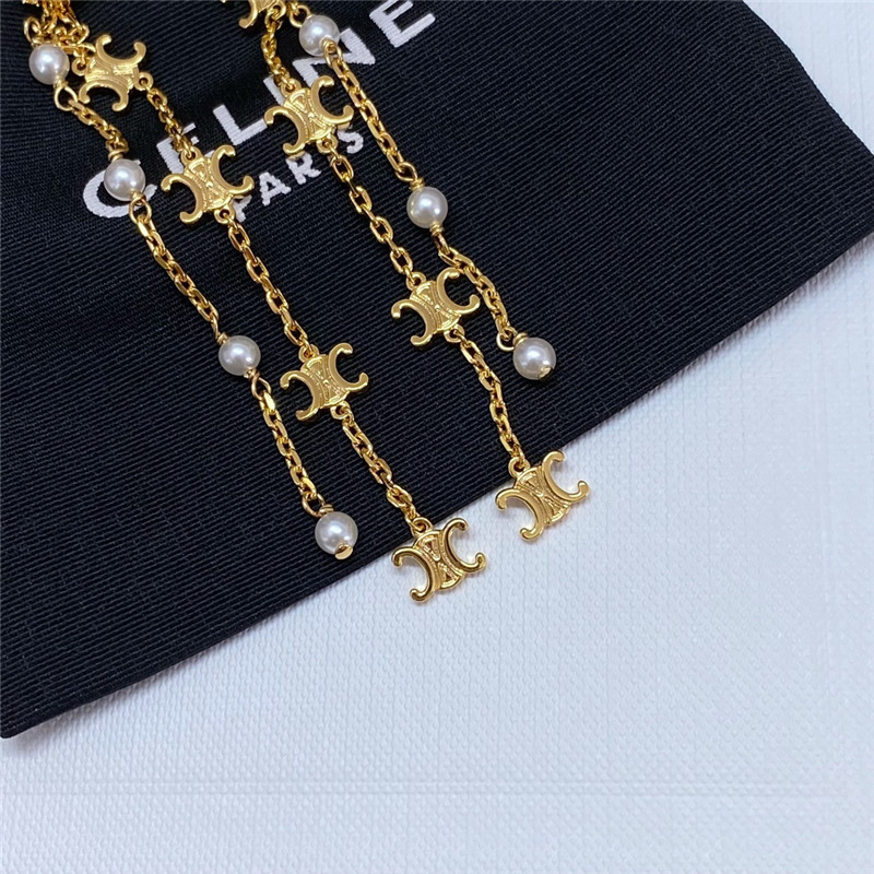 Ce1i*e arc de triomphe pearl earrings