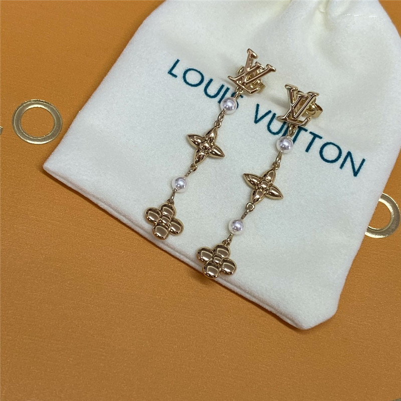 l0vis Vvtt0n lv floral earrings
