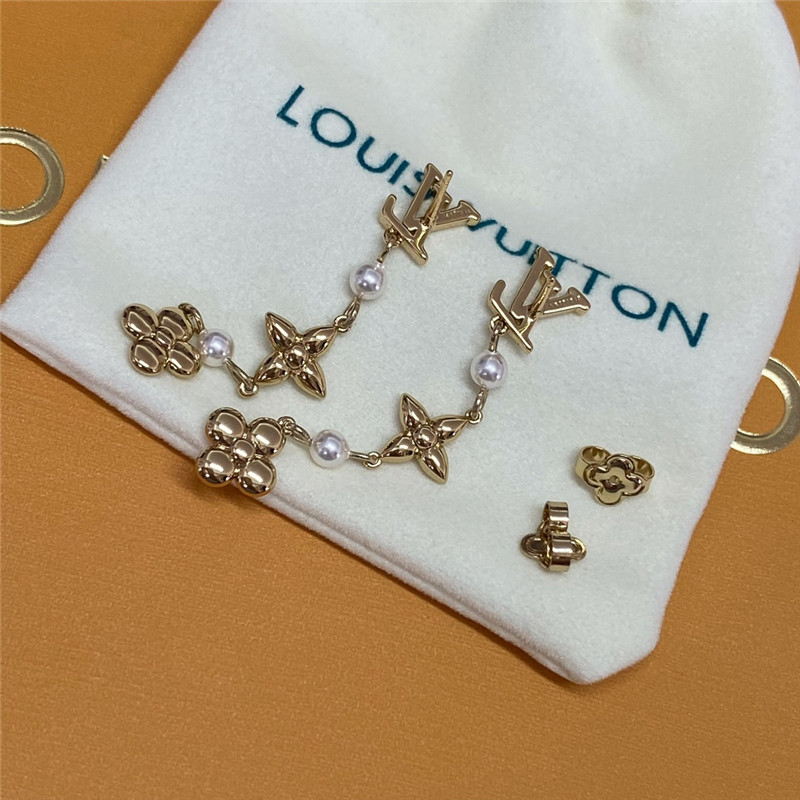 l0vis Vvtt0n lv floral earrings