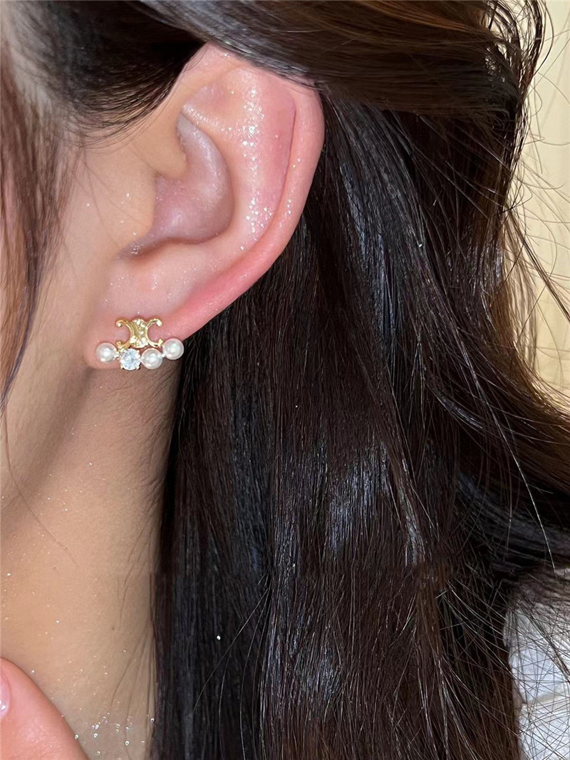 Ce1i*e arc de triomphe beaded earrings