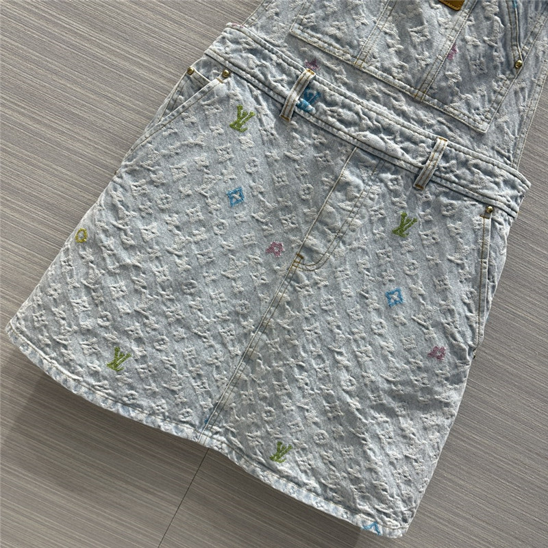 l0vis Vvtt0n lv denim suspender skirt replica d&g clothing