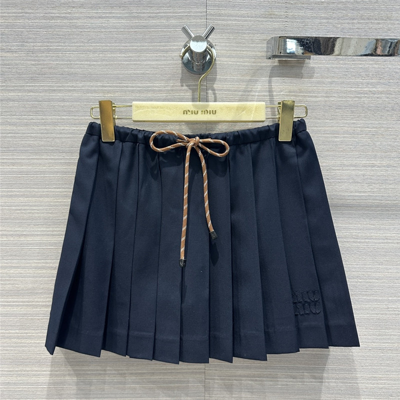 M1um1u girls short pleated skirt cheap replica designer clothes