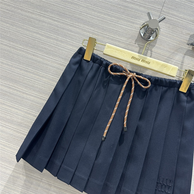 M1um1u girls short pleated skirt cheap replica designer clothes