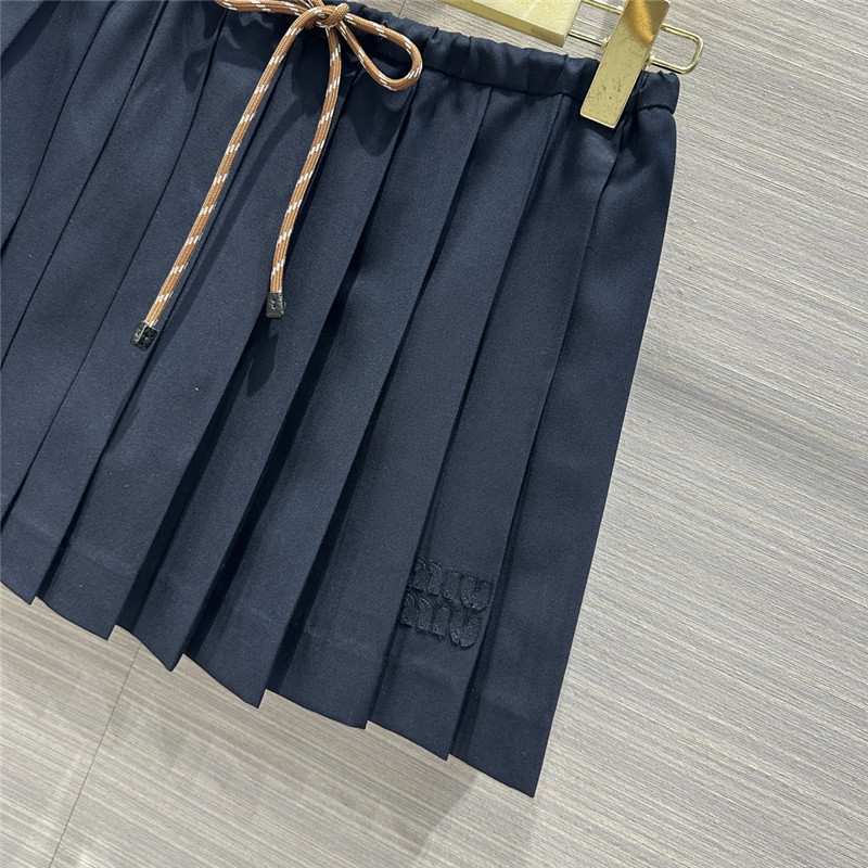 M1um1u girls short pleated skirt cheap replica designer clothes