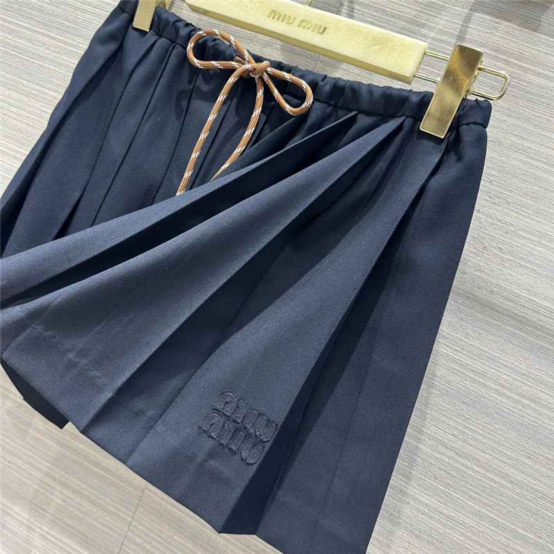 M1um1u girls short pleated skirt cheap replica designer clothes