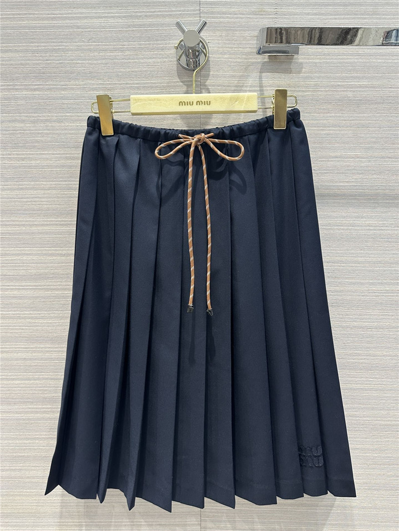 M1um1u mid-length pleated skirt replica clothing sites