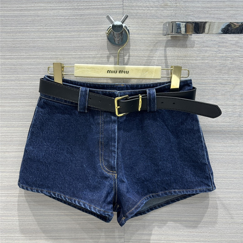 M1um1u ultra short mini denim shorts replica d&g clothing