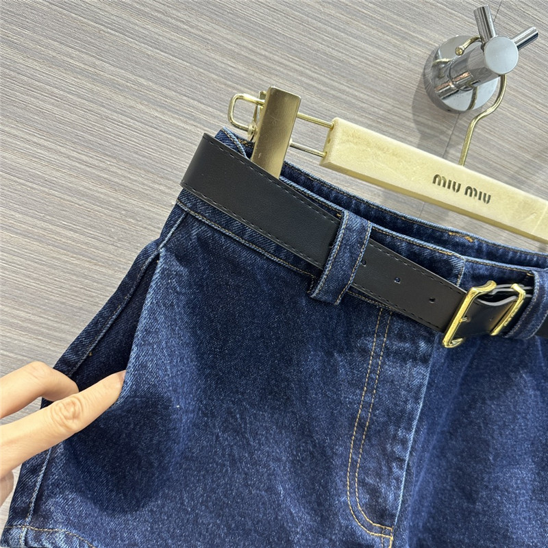 M1um1u ultra short mini denim shorts replica d&g clothing