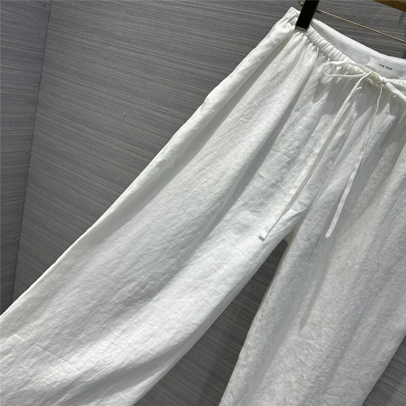 The R0w cotton and linen straight wide leg pants replica clothes