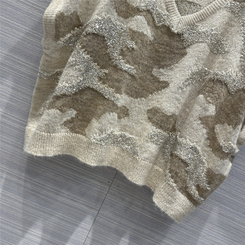 BC mohair wool knitted V-neck vest replica clothes