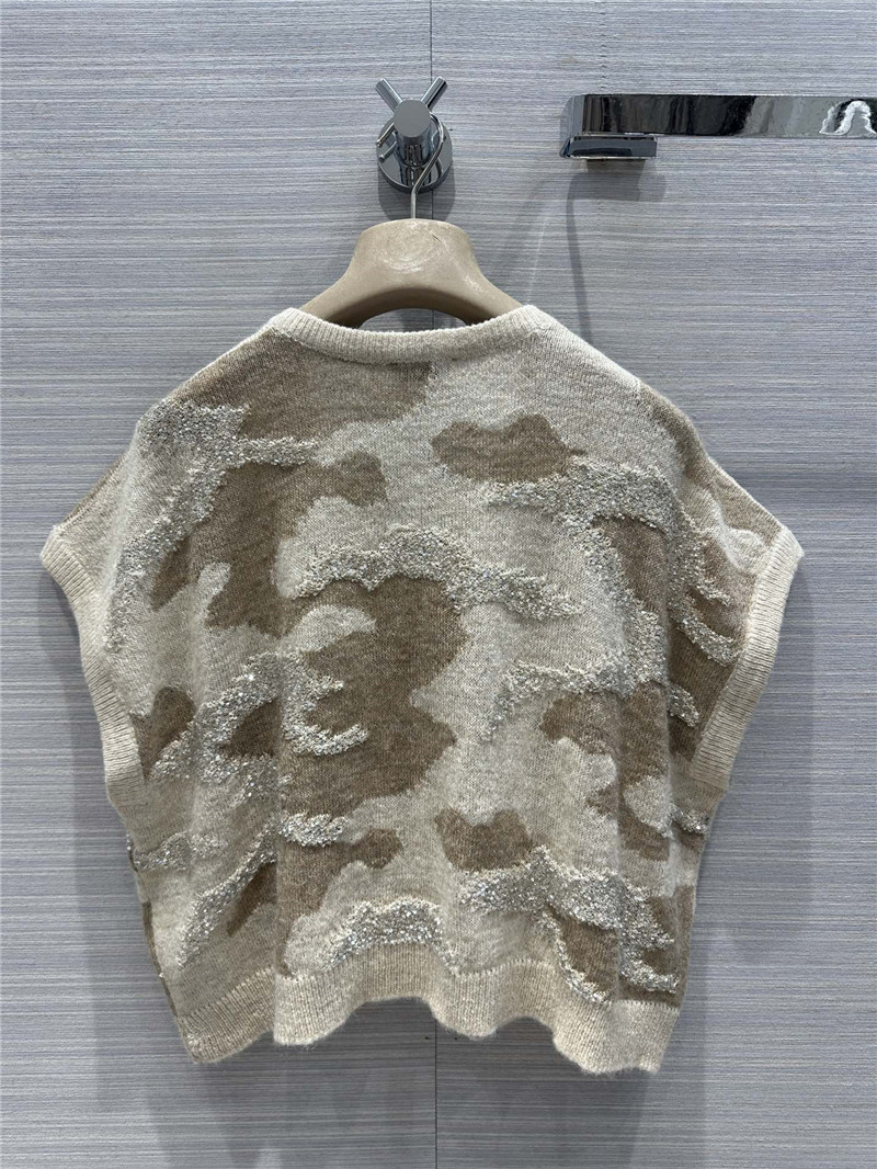 BC mohair wool knitted V-neck vest replica clothes