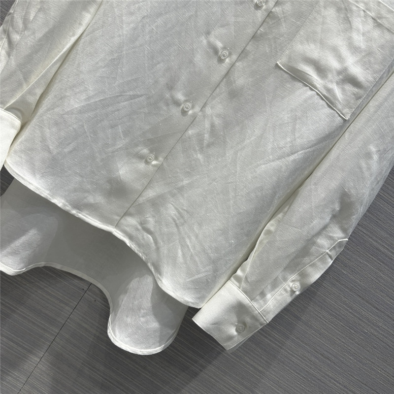 The R0w cotton and linen shirt suit replica d&g clothing