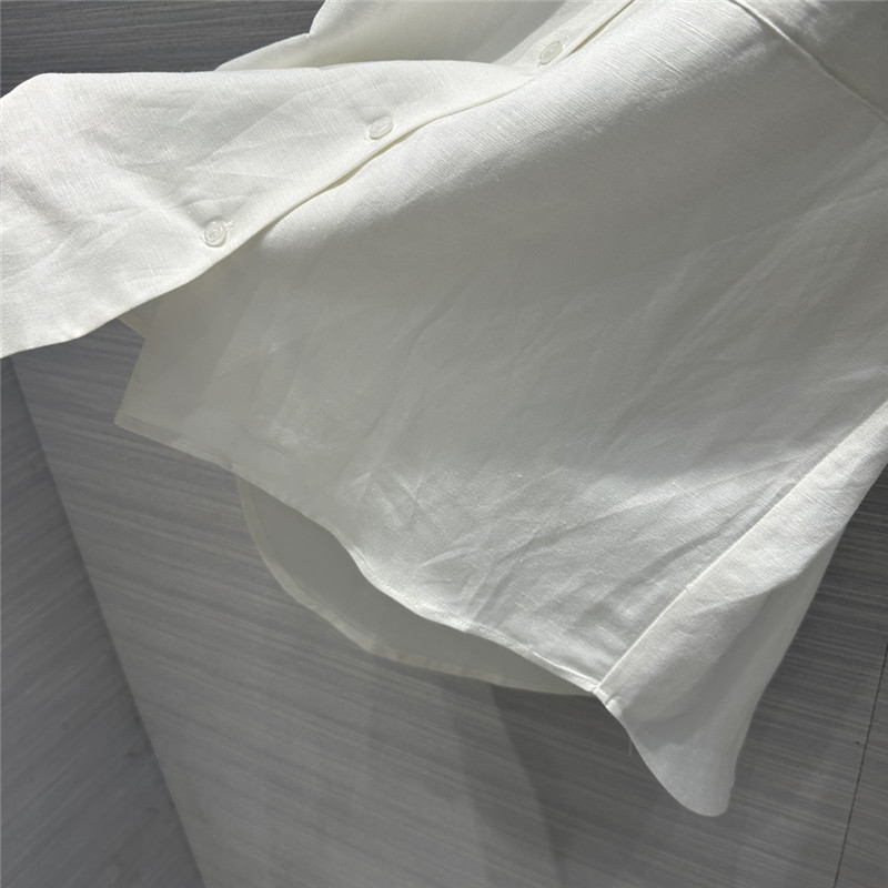 The R0w cotton and linen shirt suit replica d&g clothing