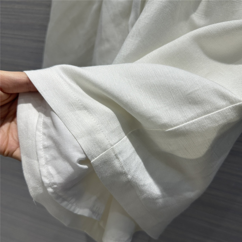 The R0w cotton and linen shirt suit replica d&g clothing