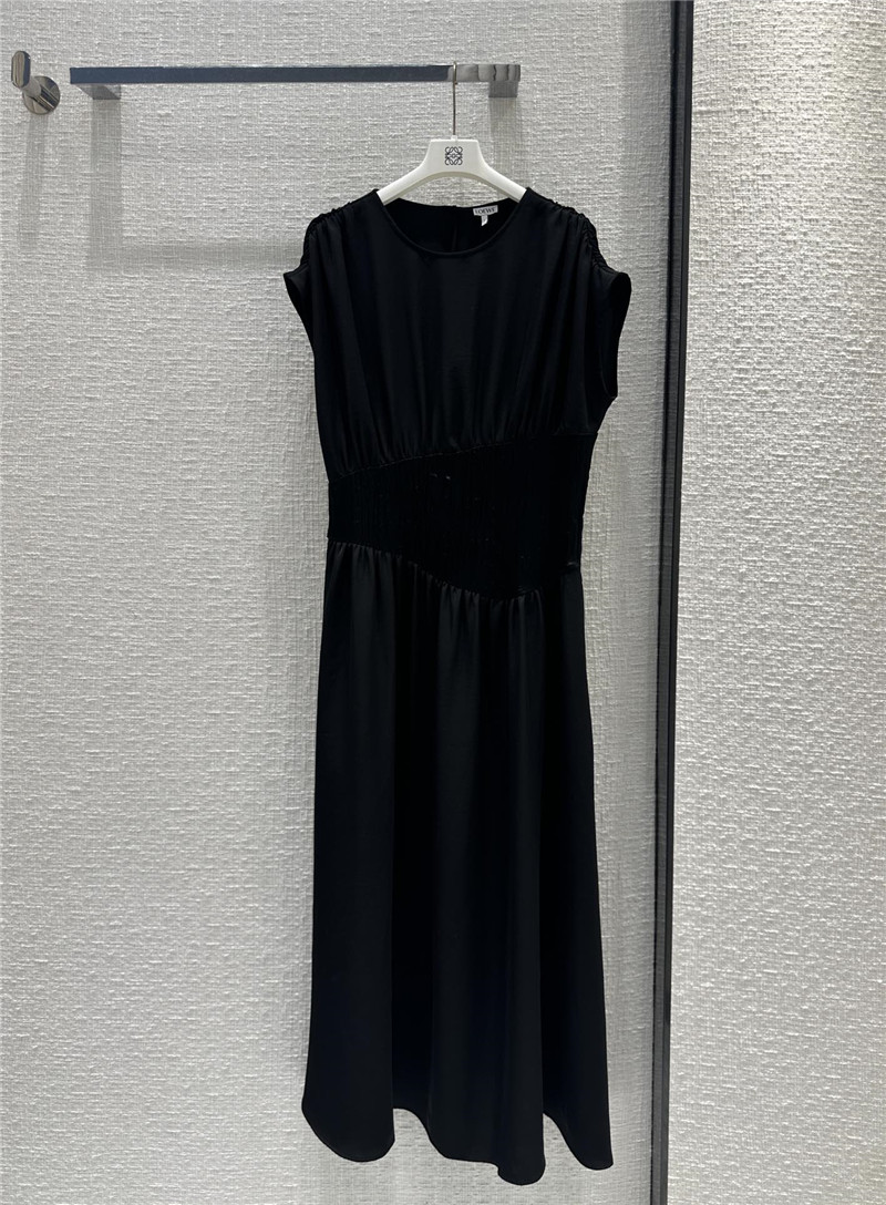 L0ew* acetate patchwork dress replica d&g clothing