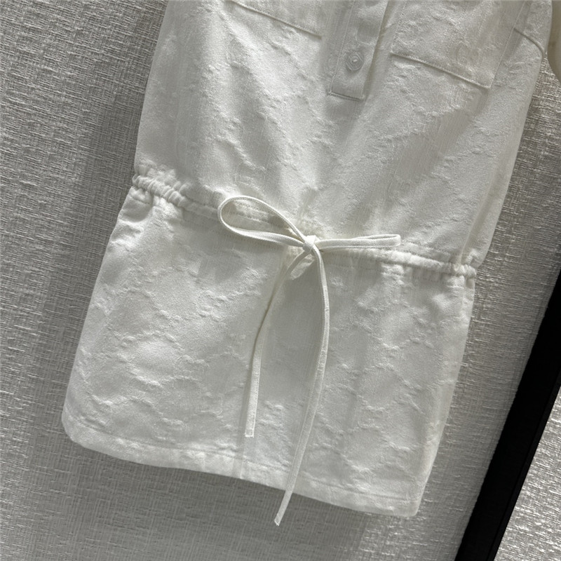 Gvc*1 white denim dress replica d&g clothing